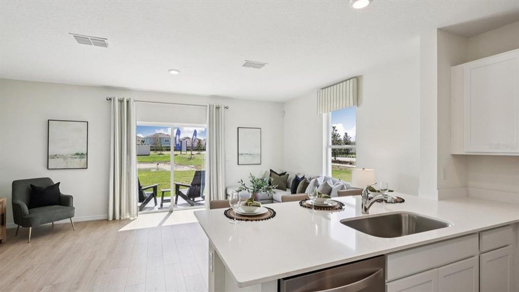 Furnished interior view inside a new home in Towns at Woodsdale, Wesley Chapel (Image 10).