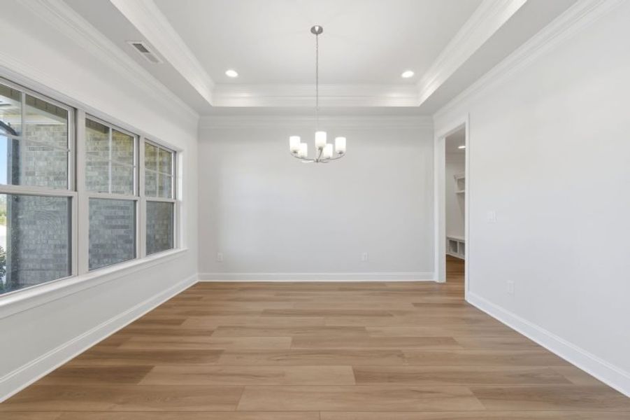 Representative unfurnished interior of a home built from the Cosmopolitan by Keystone Homes NC in Weybridge, Burlington (Image 83). Representative unfurnished interior of a home built from the Cosmopolitan by Keystone Homes NC in Weybridge, Burlington (Image 83).