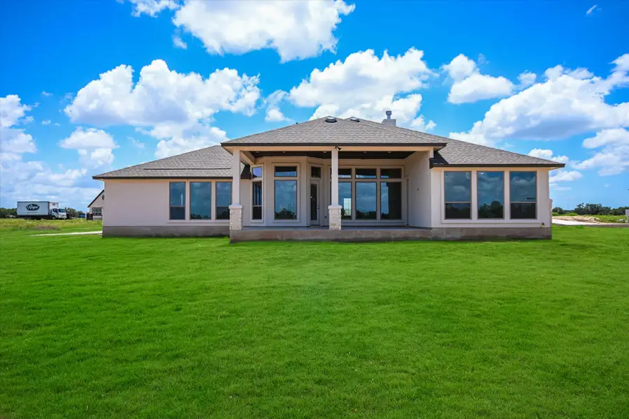 Representative exterior details of a home built from the Llano II by Giddens Homes in Whispering Wind, Bertram (Image 37). Representative exterior details of a home built from the Llano II by Giddens Homes in Whispering Wind, Bertram (Image 37).