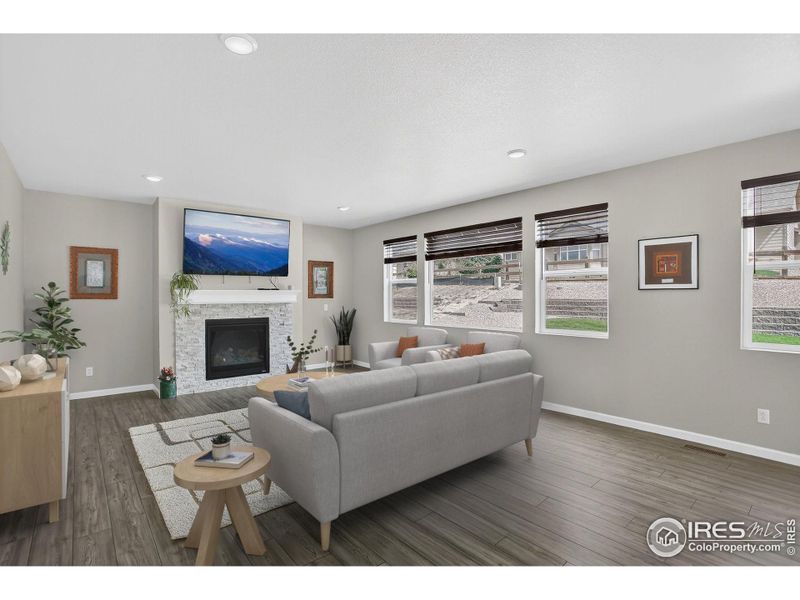 Furnished interior view inside a new home in Highlands Preserve, Mead (Image 16).