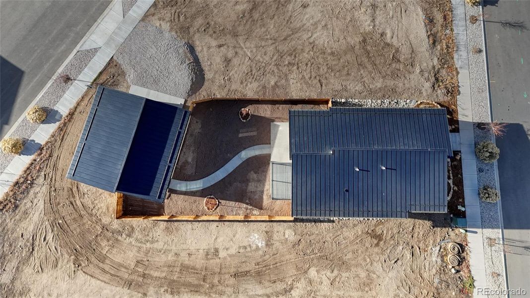 Large fenced backyard