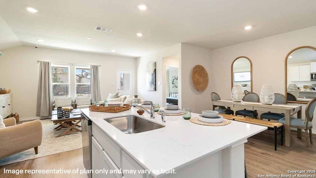Furnished interior view inside a new home in Brookstone Creek, San Antonio (Image 16).