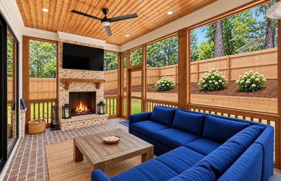 Exterior details and patio area of a home in , Chamblee (Image 23).