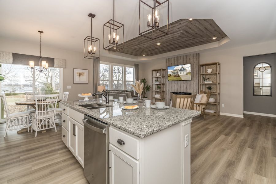 Representative furnished interior of a home built from the DaVinci by Fischer Homes in Sage Woods, Dallas (Image 6).