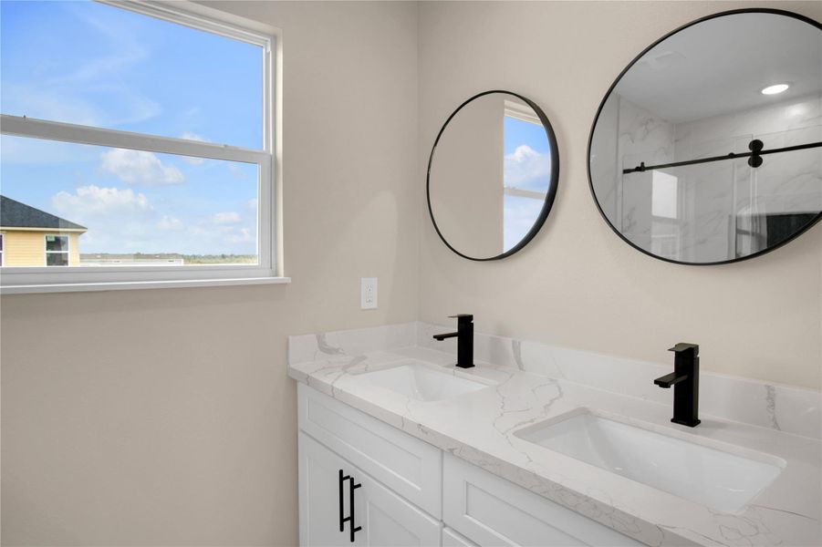 Furnished interior view inside a new home in , San Leon (Image 8).