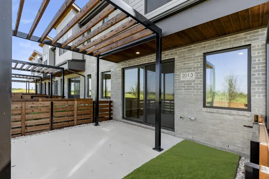 Exterior details and patio area of a home in Ten Mile Creek, Celina (Image 3). Exterior details and patio area of a home in Ten Mile Creek, Celina (Image 3).