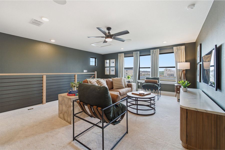 Furnished interior view inside a new home in Sunfield, Buda (Image 30).