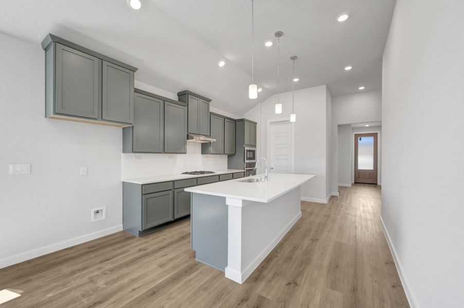 Furnished interior view inside a new home in The Meadows at Hunters Ranch, San Antonio (Image 13).