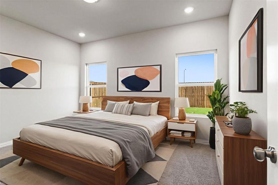 Furnished interior view inside a new home in Trails of Fossil Creek, Fort Worth (Image 10). Furnished interior view inside a new home in Trails of Fossil Creek, Fort Worth (Image 10).