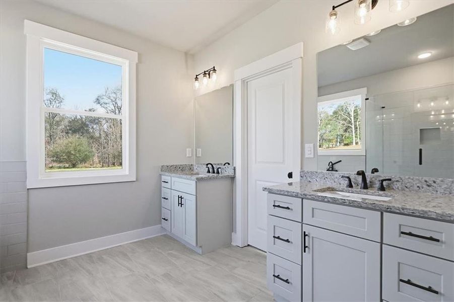 Furnished interior view inside a new home in , Statham (Image 18).