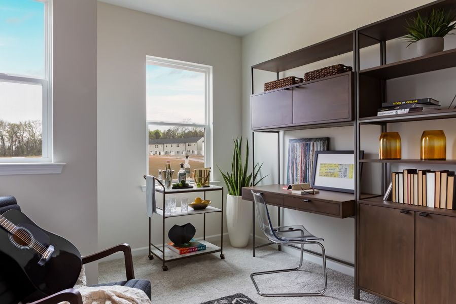 Furnished interior view inside a new home in Fifteen 15 Cannon, Charlotte (Image 13).