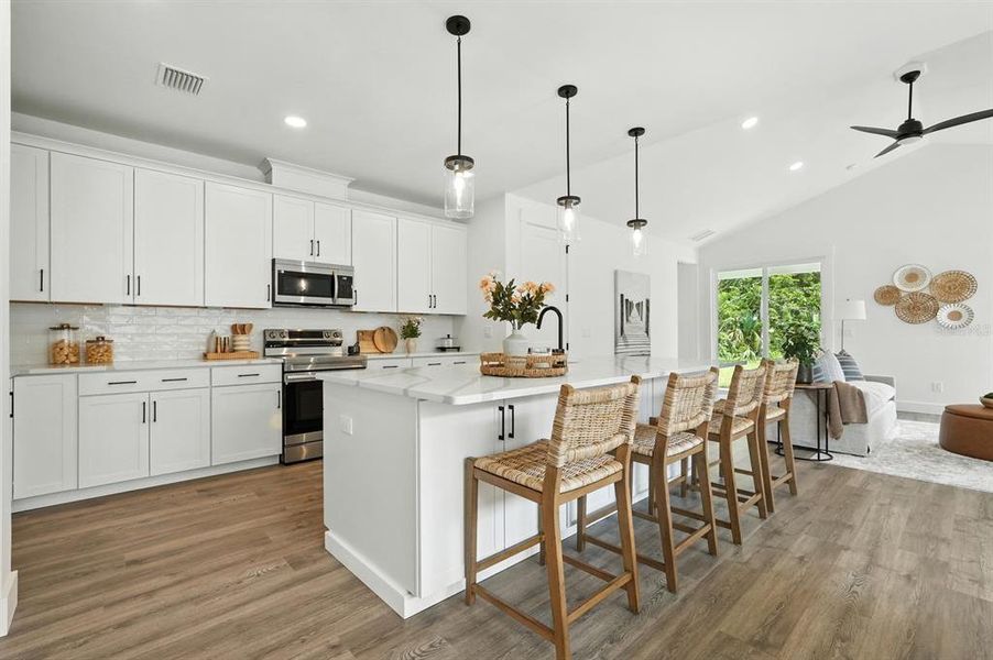 Furnished interior view inside a new home in Palm Coast Homes, Palm Coast (Image 38).