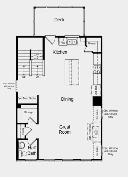 2D floor plan layout of this home in Rosewood Farm, Lawrenceville, GA (Image 3).