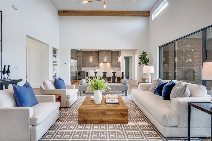 Furnished interior view inside a new home in , Aledo (Image 20).