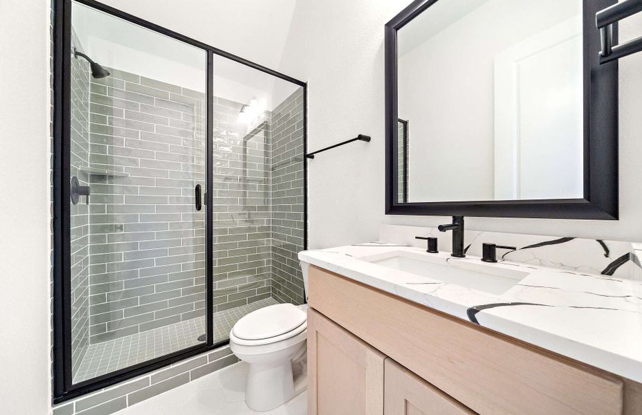 Furnished interior view inside a new home in Bridgeland 60′, Cypress (Image 14).