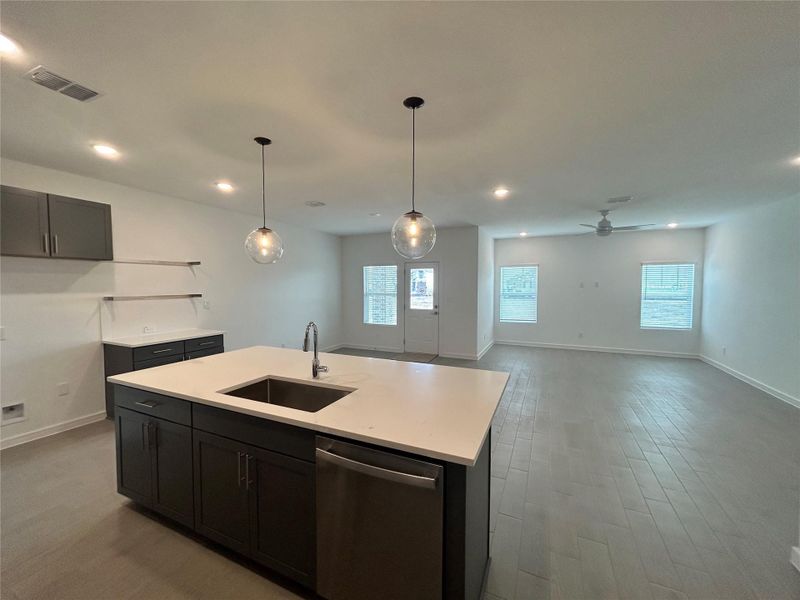 Furnished interior view inside a new home in Aspire at Ashland, Angleton (Image 7).