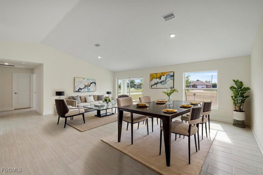 Furnished interior view inside a new home in Cape Coral, Cape Coral (Image 5). Furnished interior view inside a new home in Cape Coral, Cape Coral (Image 5).