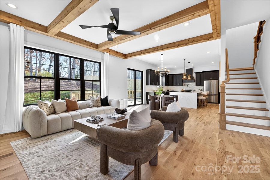 Furnished interior view inside a new home in , Charlotte (Image 35).