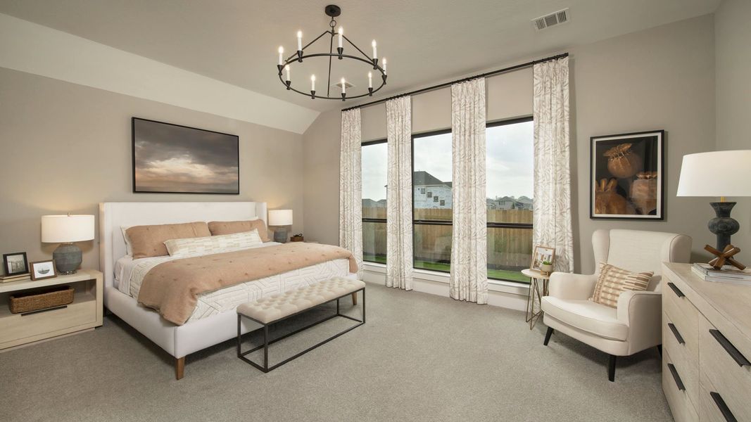 Furnished interior view inside a new home in Crosswinds, Kyle (Image 9).