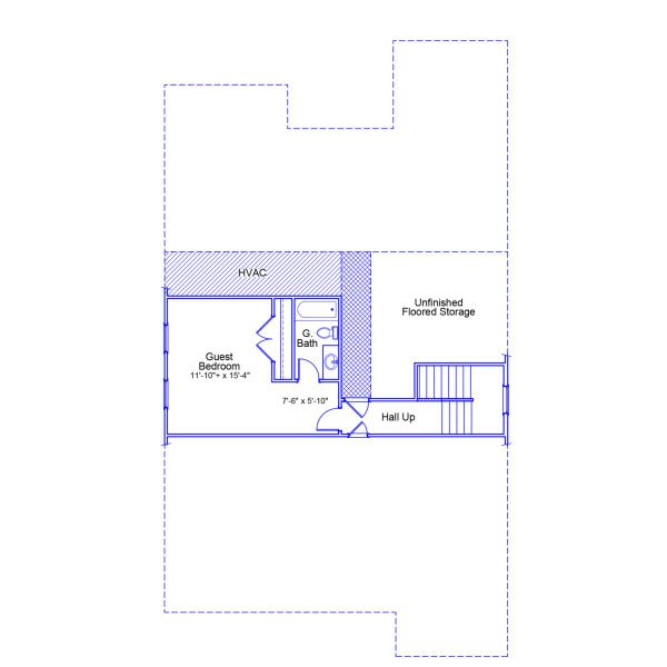 2D floor plan layout of this home in Ovation at Sweetbrier, Durham, NC (Image 3).