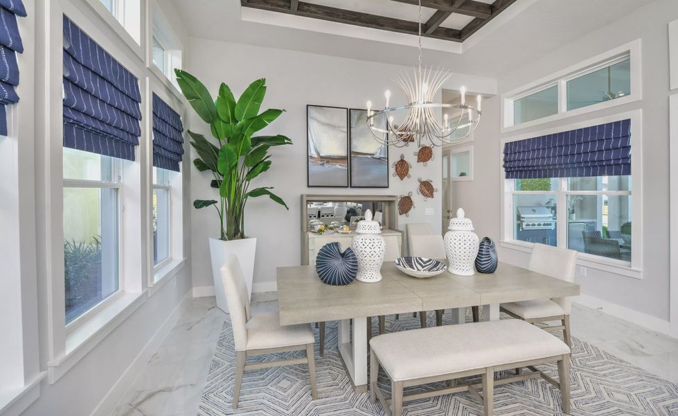 Furnished interior view inside a new home in Laureate Park, Orlando (Image 32).