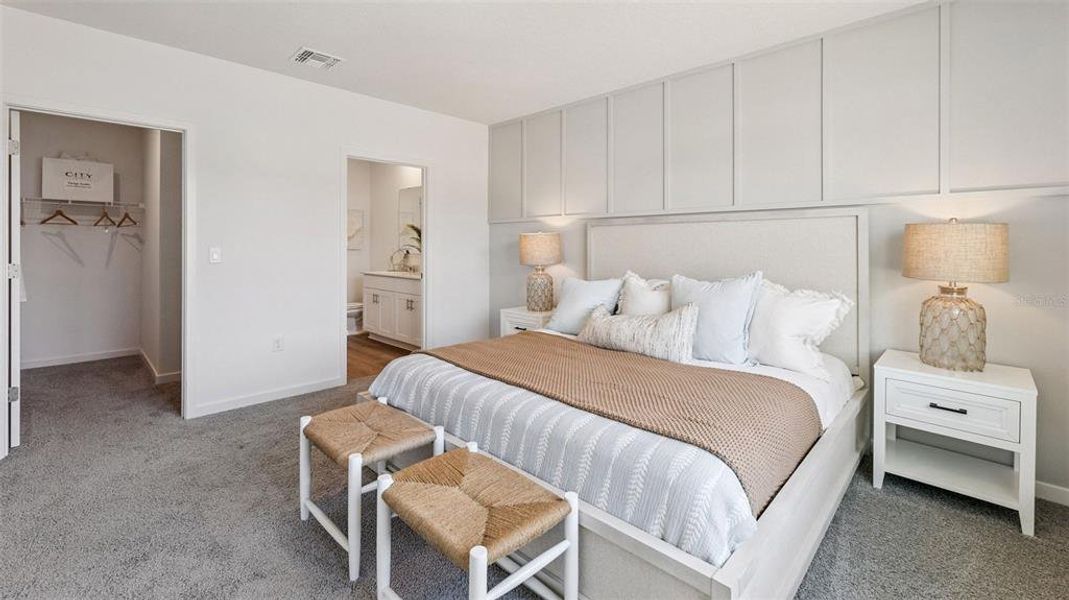 Furnished interior view inside a new home in Halifax Plantation Villas, Ormond Beach (Image 8).