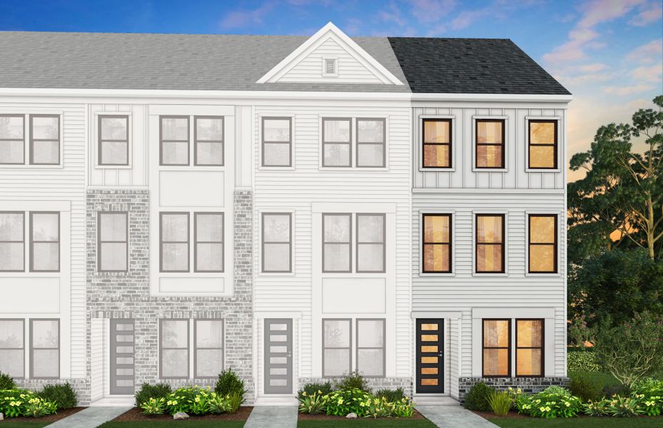 Representative exterior photo of a completed home built from the Evans by Pulte Homes in West End Heights, Charlotte, NC (Image 12).