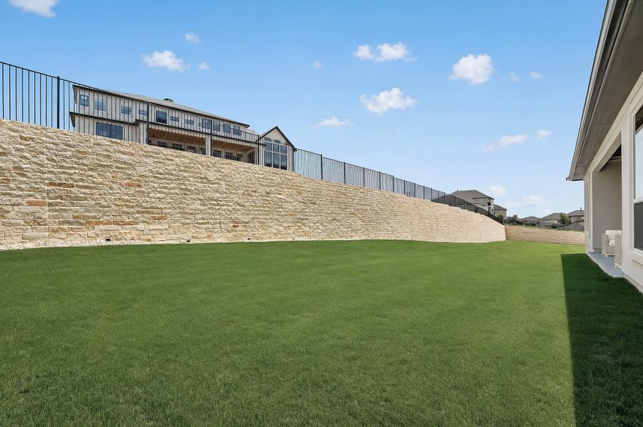 Representative exterior details of a home built from the Parmer by Taylor Morrison in Travisso, Leander (Image 25).