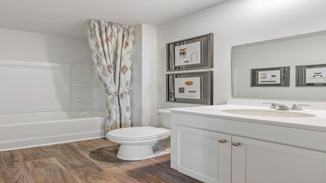 Furnished interior view inside a new home in Carolina Groves, Moncks Corner (Image 33). Furnished interior view inside a new home in Carolina Groves, Moncks Corner (Image 33).