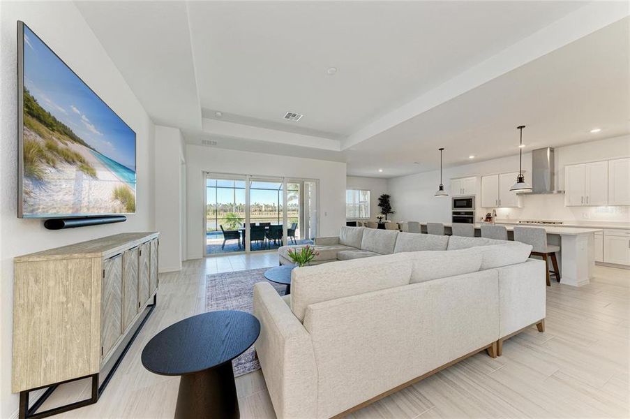 Furnished interior view inside a new home in Calusa Country Club, Lakewood Ranch (Image 16).