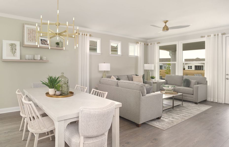 Furnished interior view inside a new home in Carolina Riverside, Belmont (Image 3).