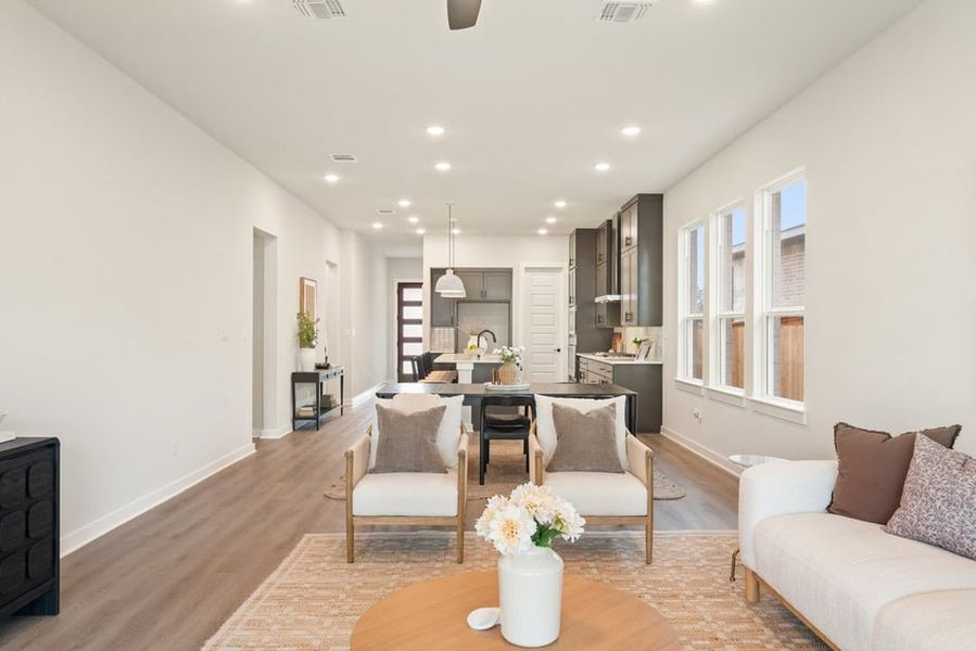 Furnished interior view inside a new home in Arbor Collection at Heritage, Dripping Springs (Image 17).