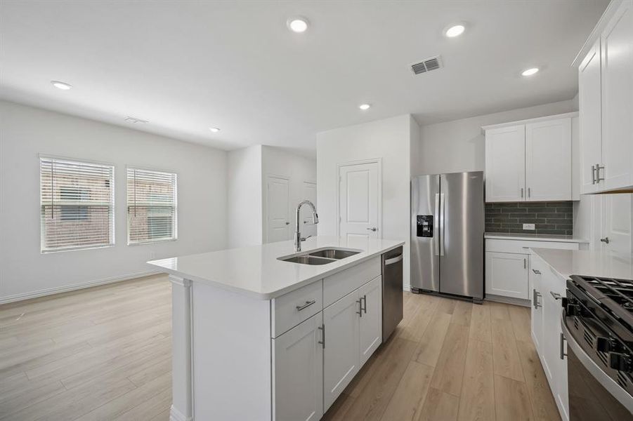 Furnished interior view inside a new home in Parks at Foster Crossing - Spring Series, Anna (Image 7).