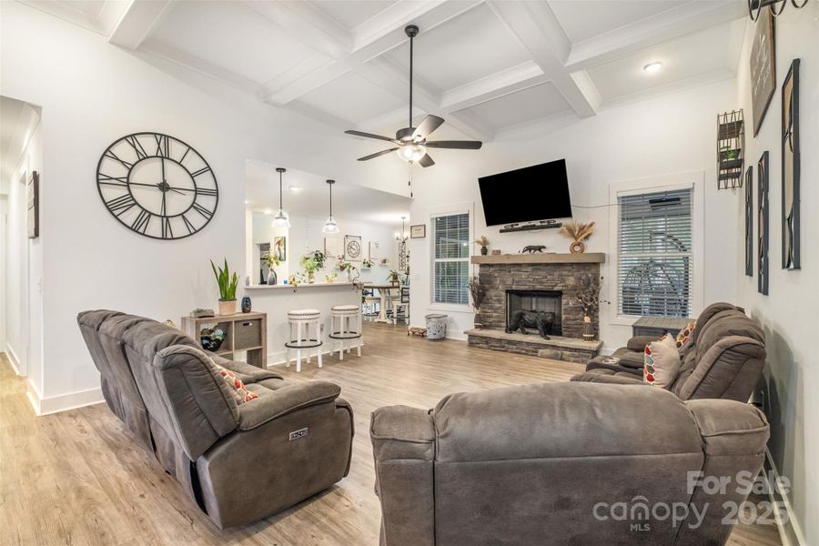 Furnished interior view inside a new home in , Clover (Image 34).