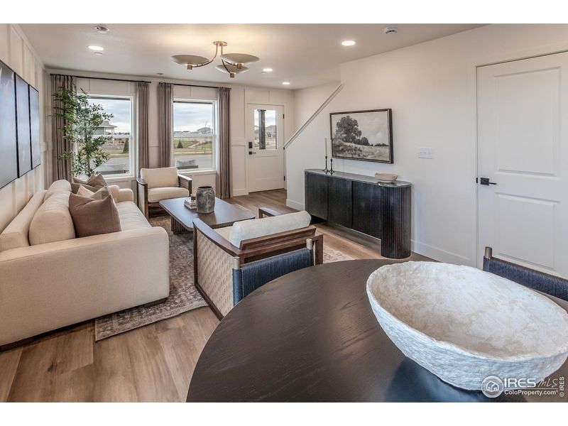 Furnished interior view inside a new home in Prairie Song Story Collection - Single Family Homes, Windsor (Image 15).