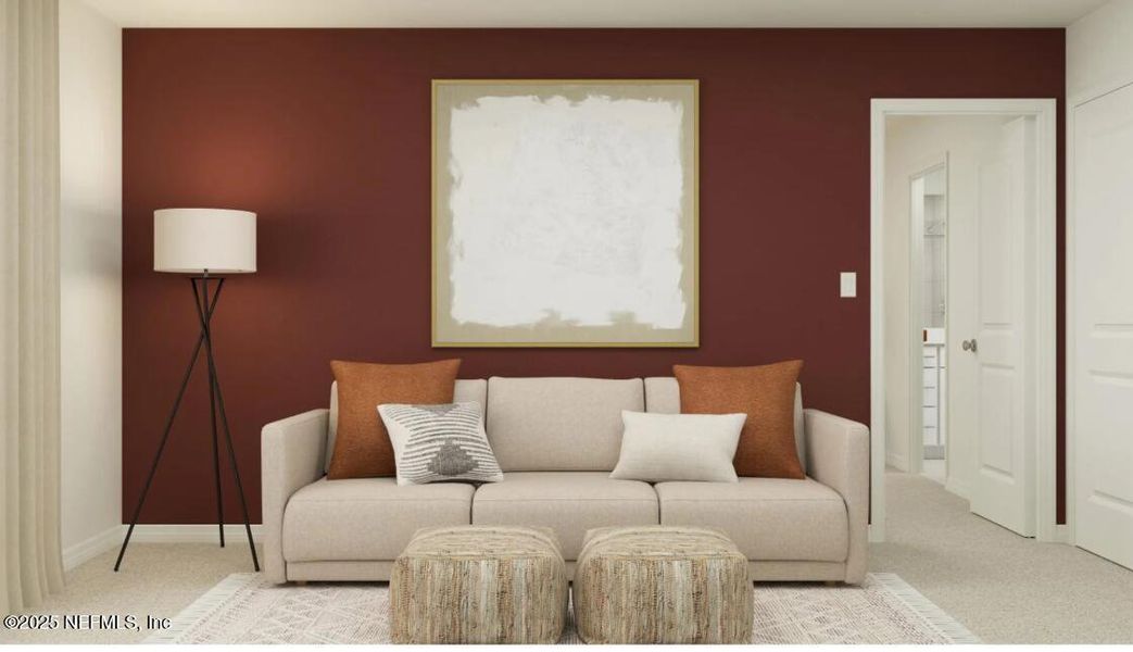Furnished interior view inside a new home in Whistler Woods, Jacksonville (Image 7).