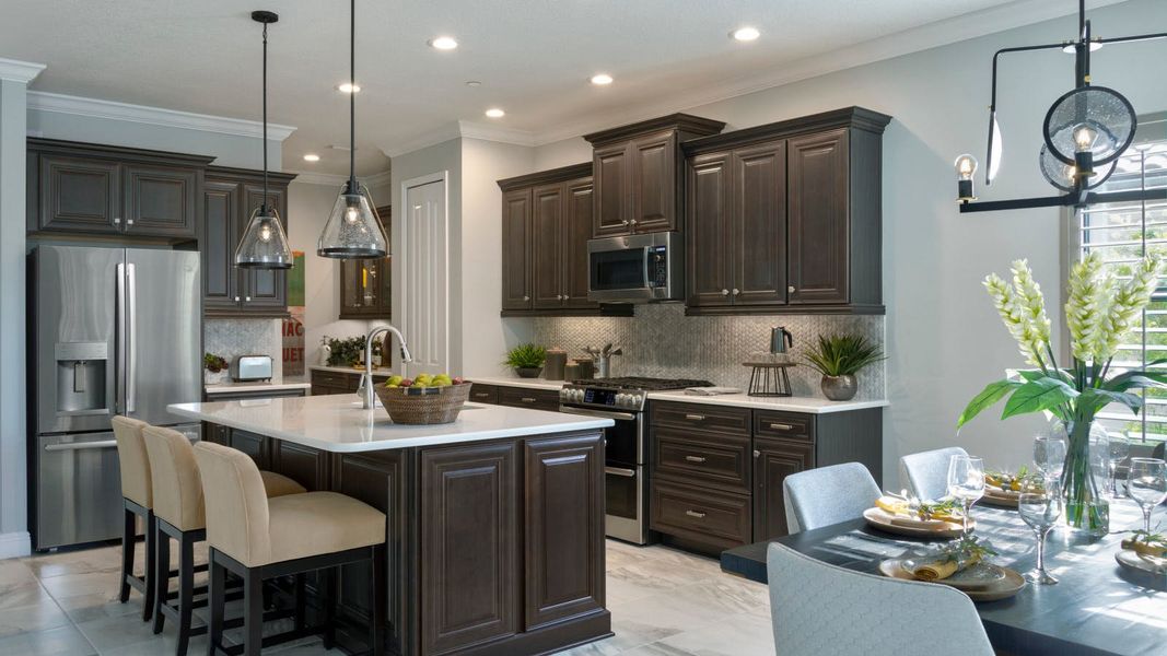 Furnished interior view inside a new home in Palm Grove Real Estate and Homes for Sale in Lakewood Ranch, FL - Neal Communities, Lakewood Ranch (Image 20).