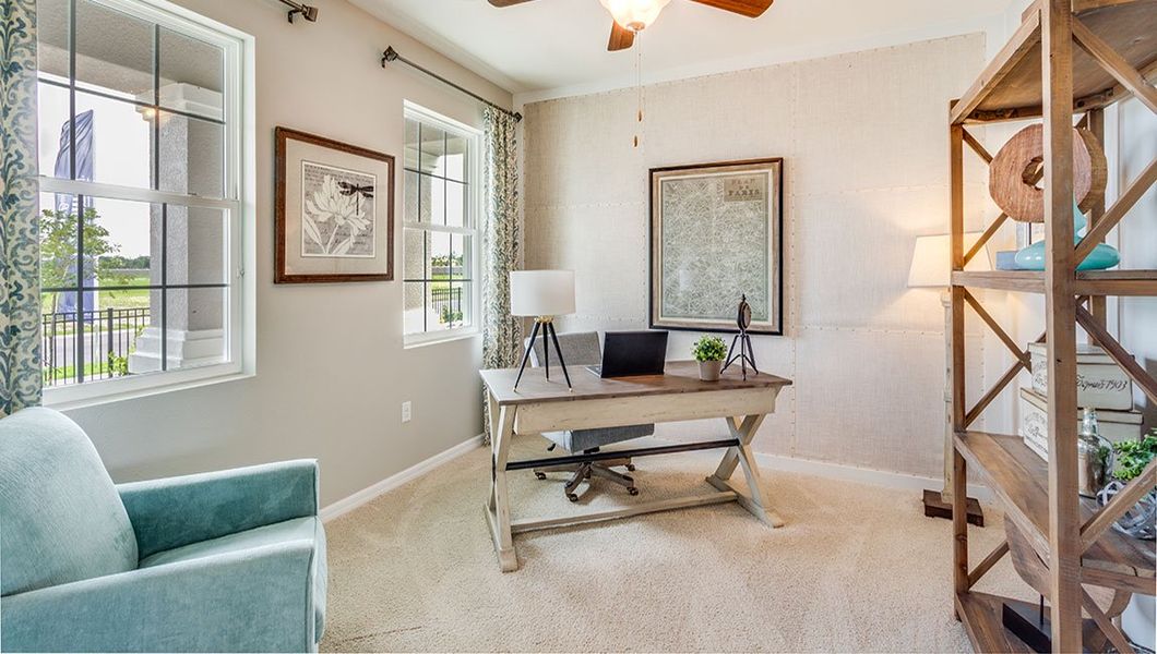 Furnished interior view inside a new home in Bella Lago, Parrish (Image 13). Furnished interior view inside a new home in Bella Lago, Parrish (Image 13).