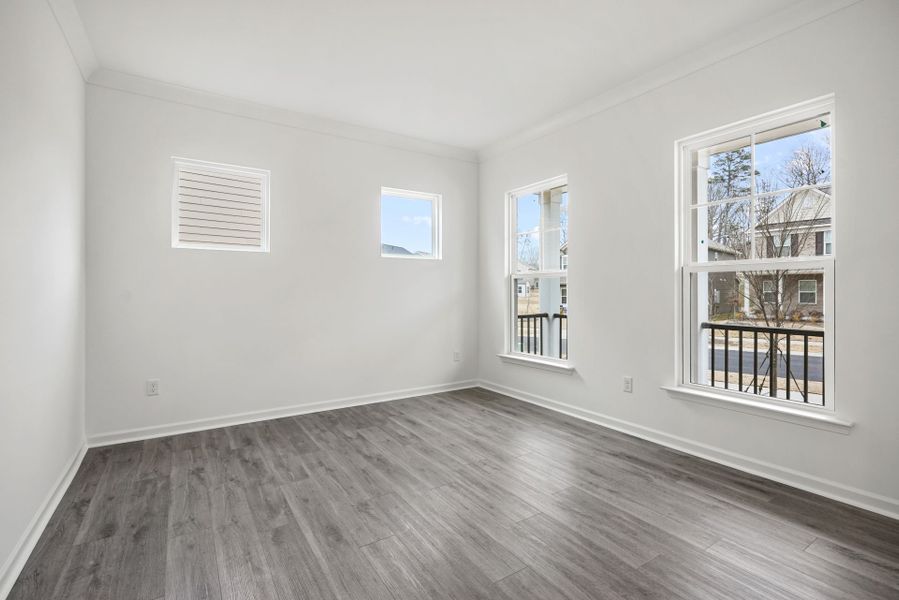Spacious, unfurnished interior of a new home in Bryton, Huntersville (Image 52).