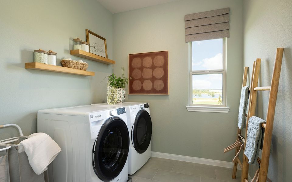 Representative furnished interior of a home built from the Verbena by Brookfield Residential in Elyson, Katy (Image 7).