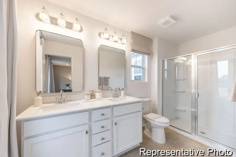 Furnished interior view inside a new home in Harpers Landing Townhomes, Walkertown (Image 15).
