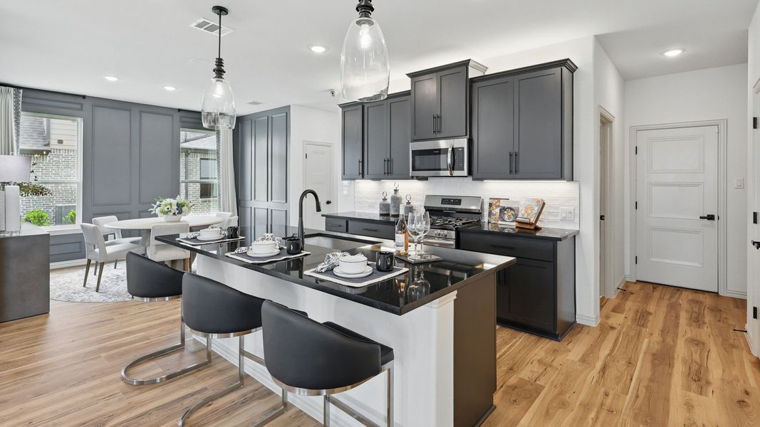 Representative furnished interior of a home built from the Wayfinder by DRB Homes in Westridge Journey, McKinney (Image 6).