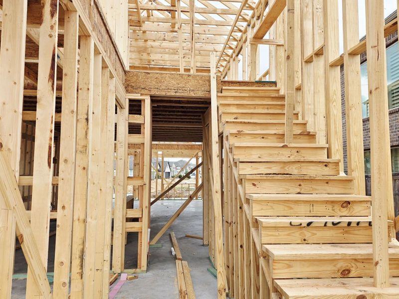 In-progress construction of a new home in Sienna 40', Missouri City, TX (Image 4).