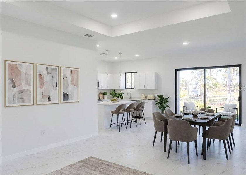 Furnished interior view inside a new home in , Cape Coral (Image 6).