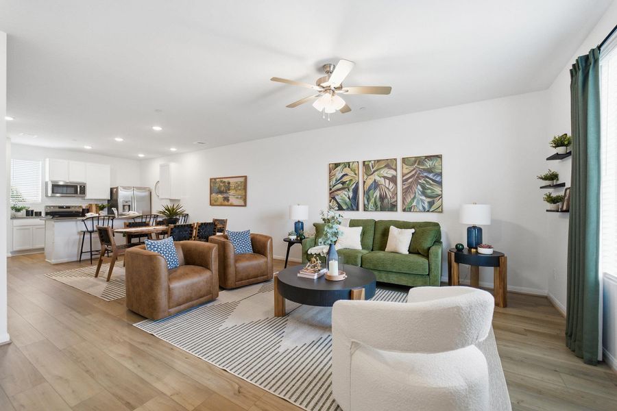 Furnished interior view inside a new home in Municipal Drive Townhomes, Leander (Image 8).