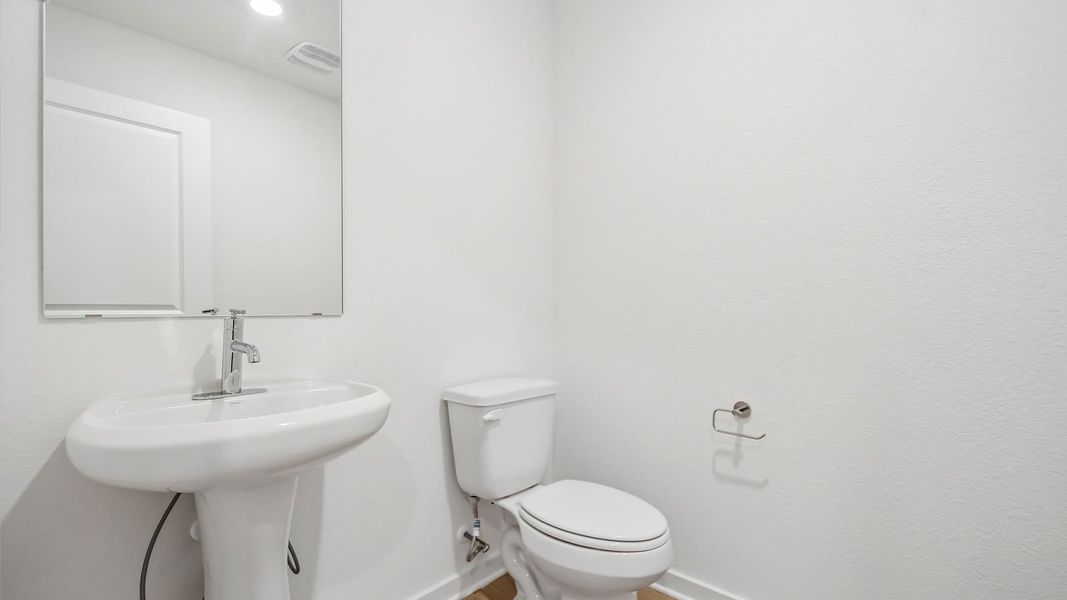 Furnished interior view inside a new home in Trails at Wildhorse, Austin (Image 13).