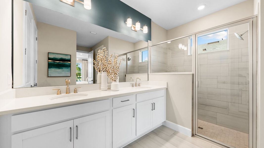 Representative furnished interior of a home built from the Magari by Taylor Morrison in Esplanade at Starling, Punta Gorda (Image 9).
