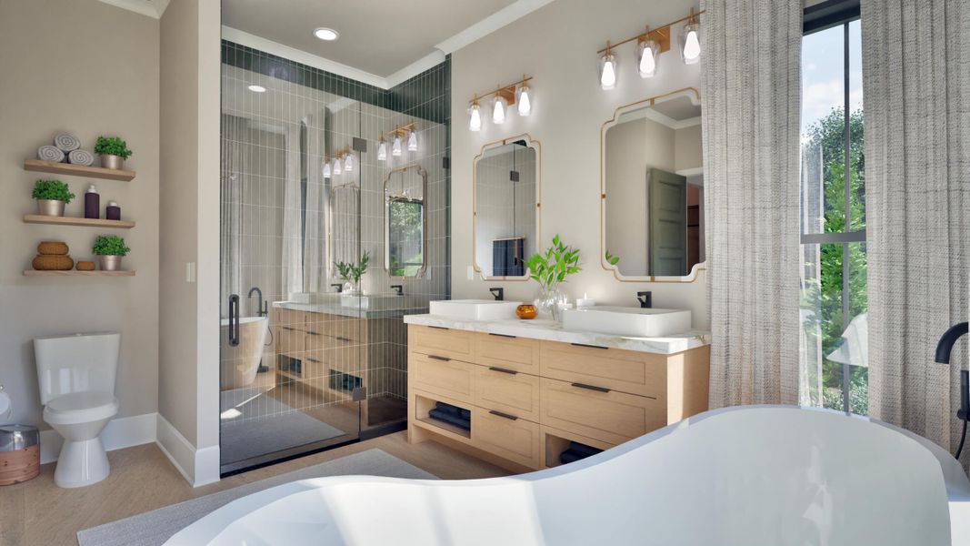 Furnished interior view inside a new home in , Johns Island (Image 7).