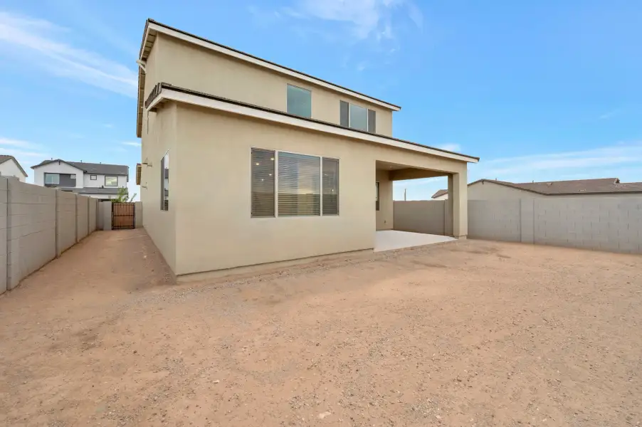 Exterior details and patio area of a home in Soleo, San Tan Valley (Image 19).