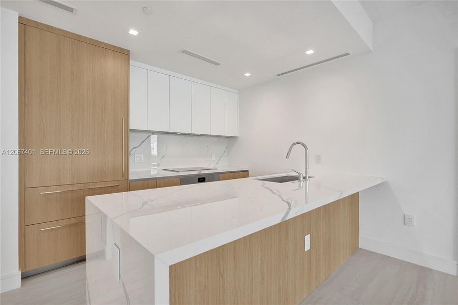 Furnished interior view inside a new home in , Miami (Image 16).